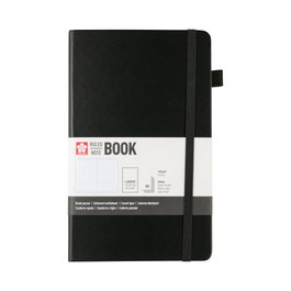 Sakura Cuaderno de tapa dura, papel rayado, Negro